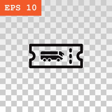 otobüs bileti simgesi