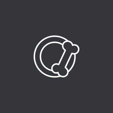 hayvan gıda simge için kase