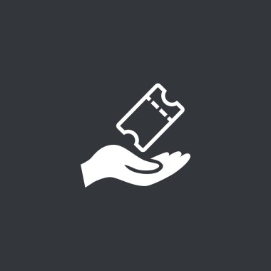 Bilet simgesi el tutar