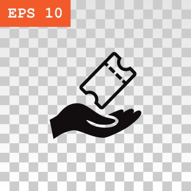 Bilet simgesi el tutar