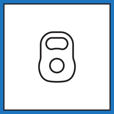 Spor ağırlık kettlebell simgesi