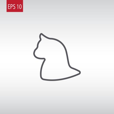 kedi hayvan siluet simge