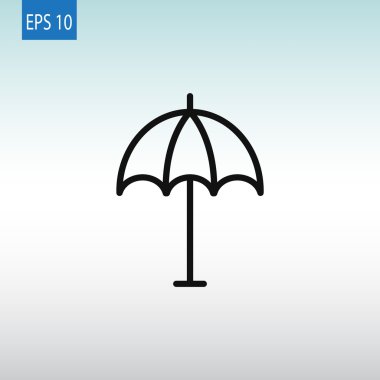 Plaj Şemsiyesi Simgesi