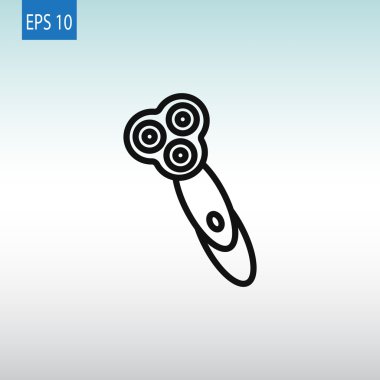 Elektrikli tıraş makinesi simgesini