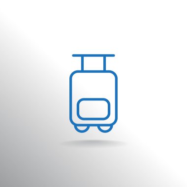 Turizm Seyahat çanta arabası simgesi