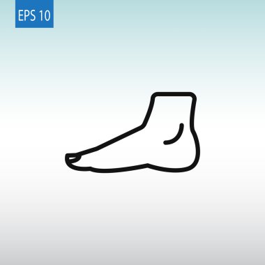 İnsan ayağı simgesi 