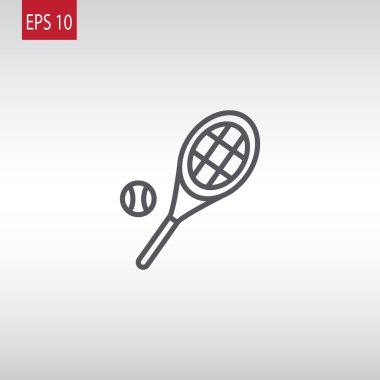 tenis raketi ve top simgesi