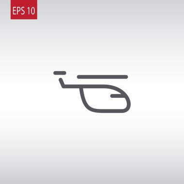 Helikopter uçak simgesi