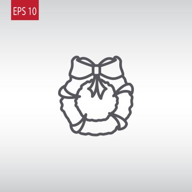 Noel çelenk simgesi