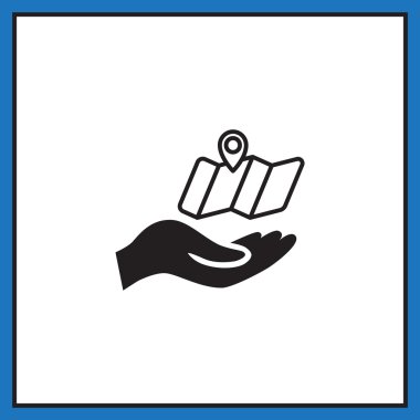 Konumu harita simgesi