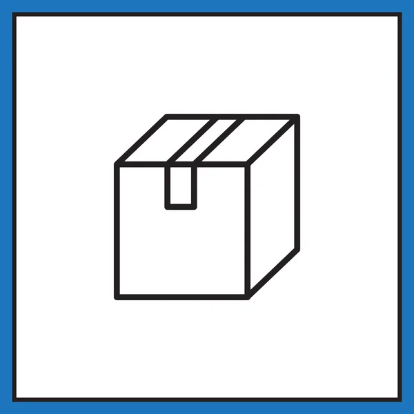 Carton box icon — Stock Vector