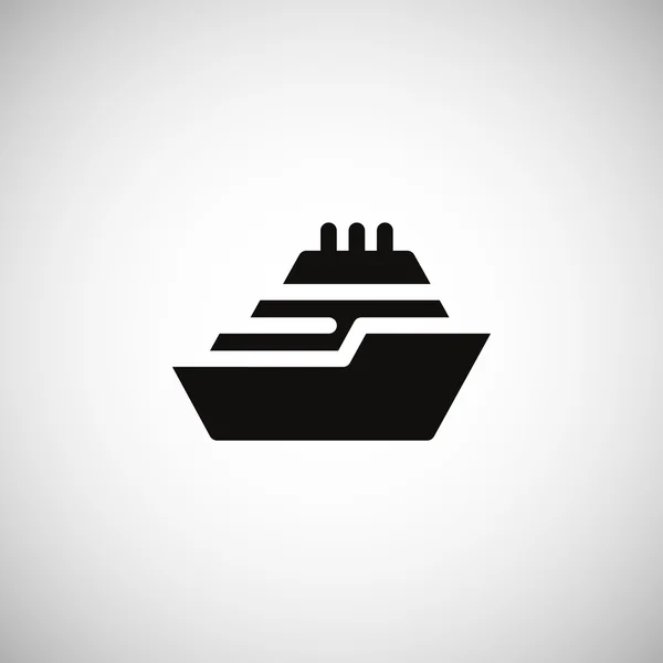 Ícone de navio de cruzeiro — Vetor de Stock
