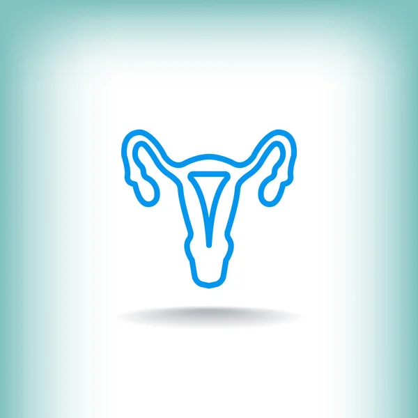 Ícone web ginecologia —  Vetores de Stock