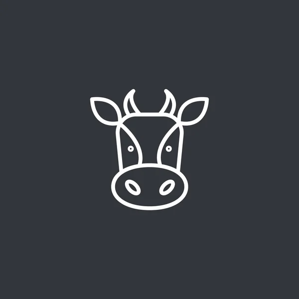 Vaca lechera icono — Vector de stock