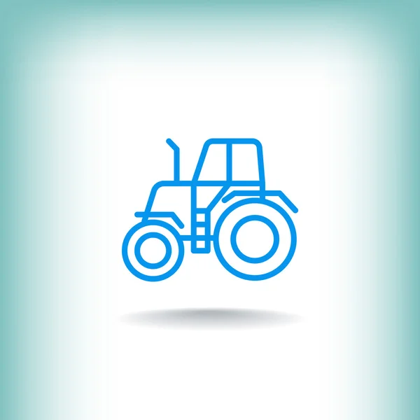 Granja tractor icono — Archivo Imágenes Vectoriales