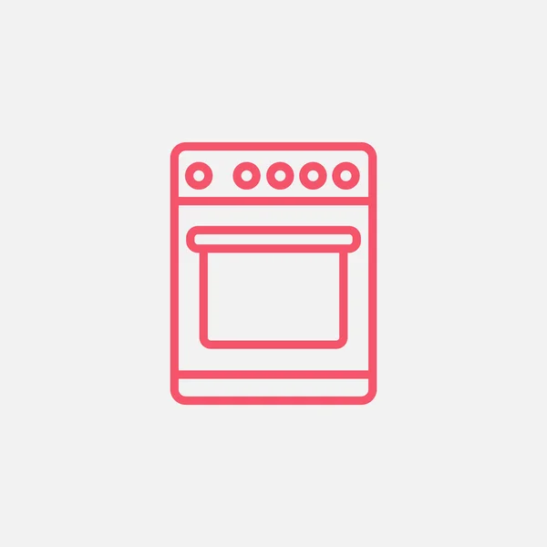 Küchenherd-Ikone — Stockvektor