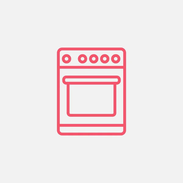 Cocina estufa icono — Vector de stock