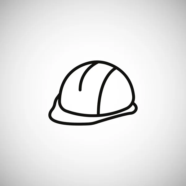 Construction helmet icon — Stock Vector