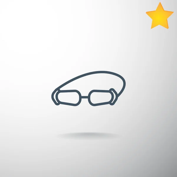 Icône lunettes de natation — Image vectorielle