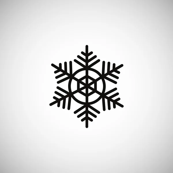 Контур Сніжинка значок — стоковий вектор