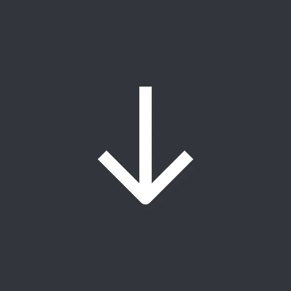 Pfeil-Symbol nach unten — Stockvektor