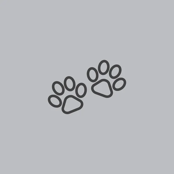 Animal paws icon — Stock Vector