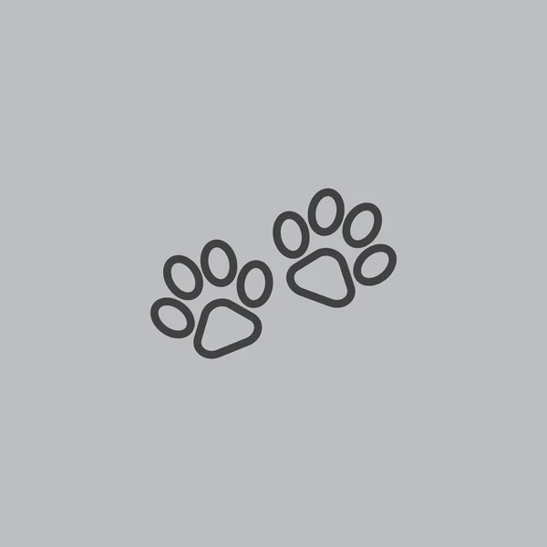 Animal pata icono — Vector de stock