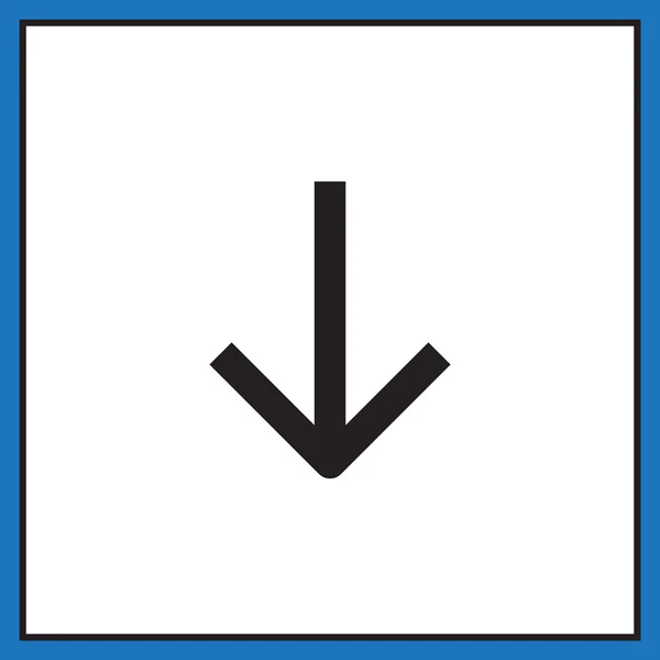 Down arrow icon — Stock Vector