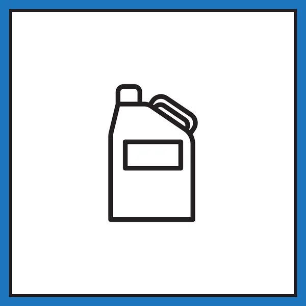 Jerrycan icono de bencina — Vector de stock