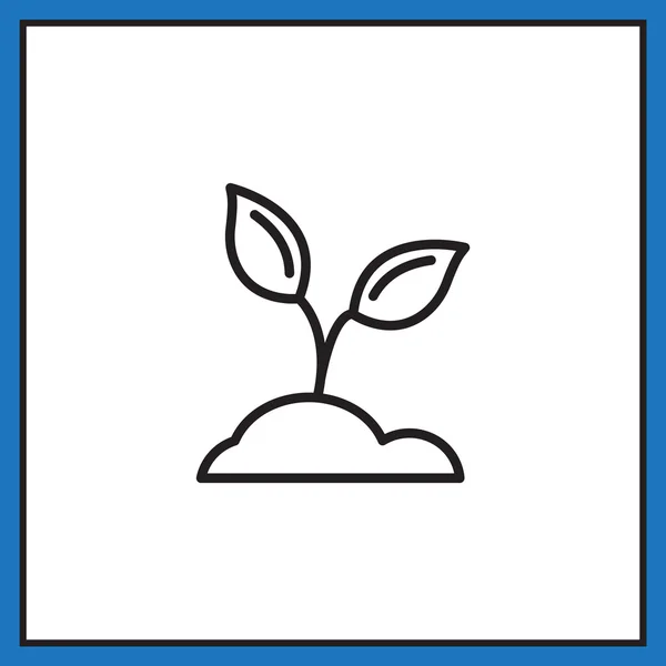 Roślina kiełkować ikona — Wektor stockowy