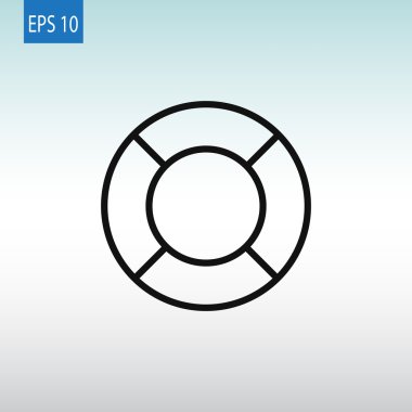 Lifebuoy. Kauçuk halka simgesi
