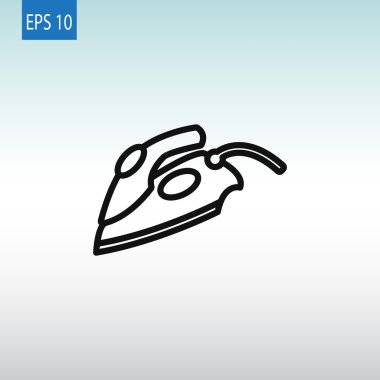 Buhar elektrik demir simgesi