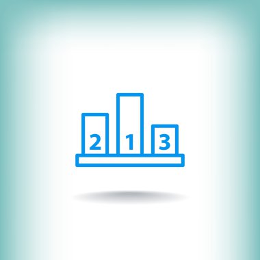 Şampiyon podyum simgesi