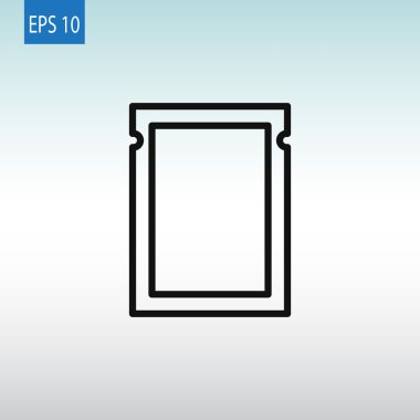 Polietilen paket simgesi