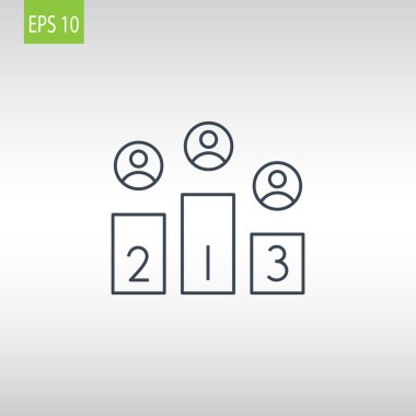 Şampiyon podyum simgesi