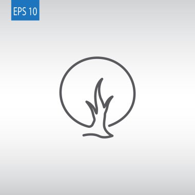 soyut ağaç simgesi