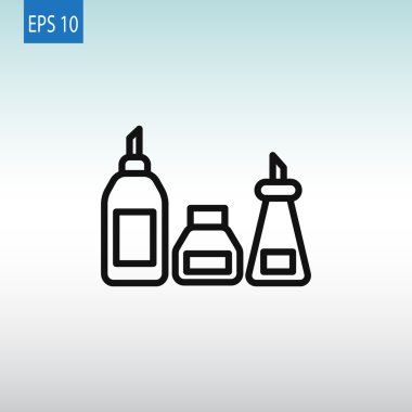 mutfak şişe set simgesi