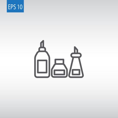 mutfak şişe set simgesi