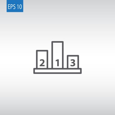 Şampiyon podyum simgesi