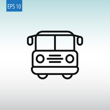 okul servisi simgesi