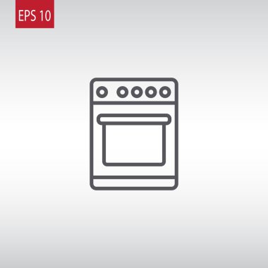 Mutfak sobası simgesi