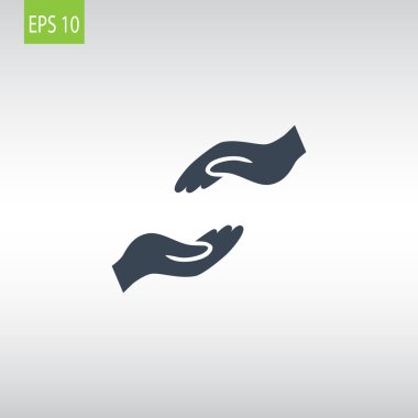 Yardım eller simgesini