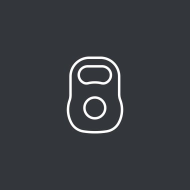 Spor ağırlık kettlebell simgesi