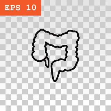 insan büyük bağırsak simgesi