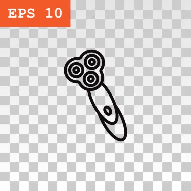 Elektrikli tıraş makinesi simgesini