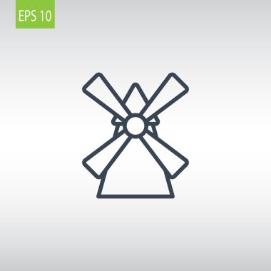 Tarım yel değirmeni simgesi