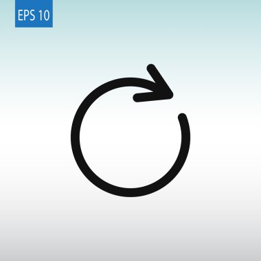 belirlediyseniz, ok simgesi yeniden başlatın