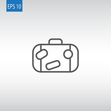 Turizm Seyahat bavul simgesi