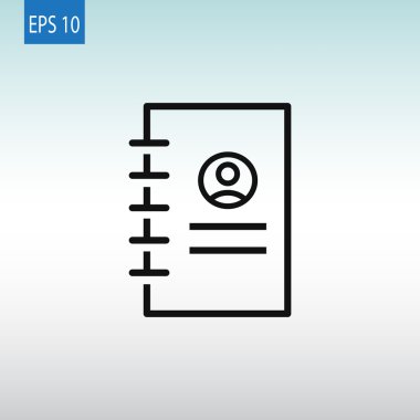 iletişim kitabı simgesi. 