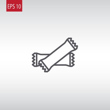 Polietilen mühürlü kapalı torbalar simgesi